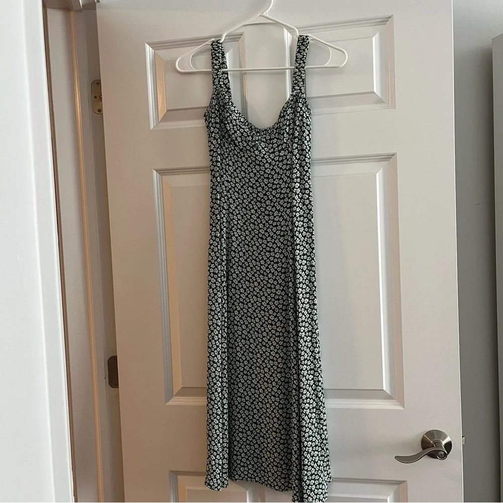 Reformation Green Floral Midi Dress - Picture 6 of 7
